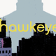 the end title card for hawkeye with the shadow of kingpin.